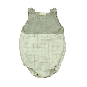 Mango Unisex Gray | Ivory Romper size: 6-9 Months